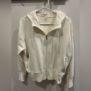 Old Navy Active Off-White Hooded Sweatshirt